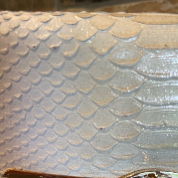 COACH Madison Crossbody/Clutch Python Embossed Leather Evening Bag - Picture 5 of 9